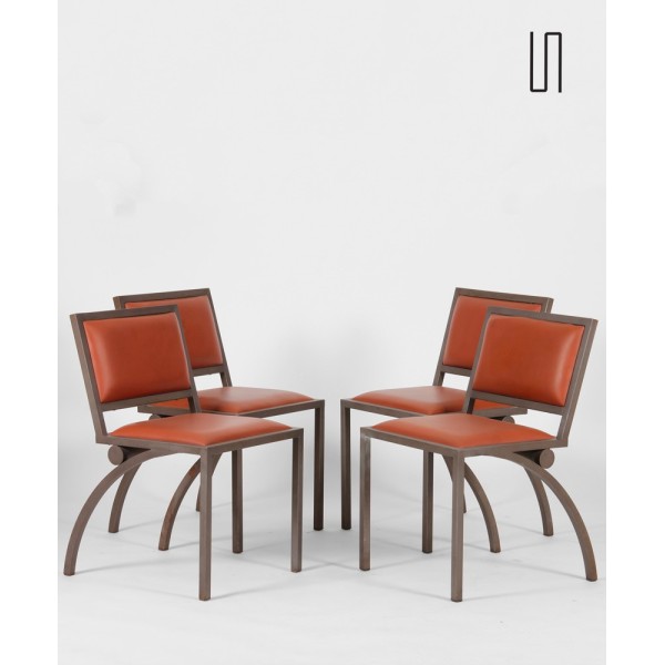 Set of 4 Cylindre chairs by Jean-Michel Wilmotte, 1983 - 