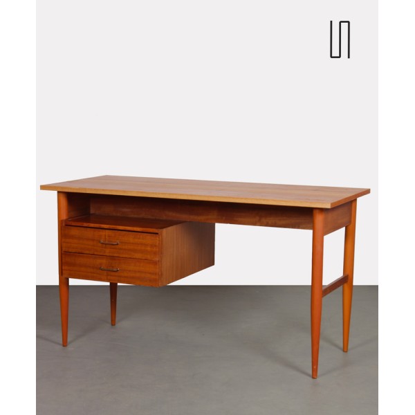 Bureau vintage en bois datant des années 1970 - Design d'Europe de l'Est