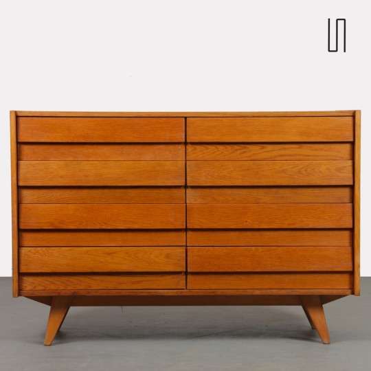 Wooden chest of drawers by Jiri Jiroutek, model U-453, circa 1960 - Eastern Europe design