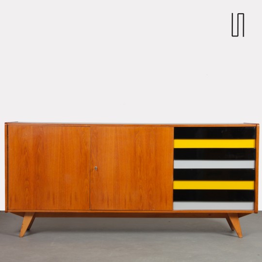 Oak sideboard by Jiri Jiroutek, model U-460, 1960s - 