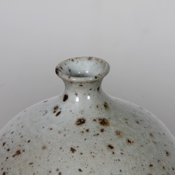 Vintage stoneware vase signed Nigon, 20th century - 
