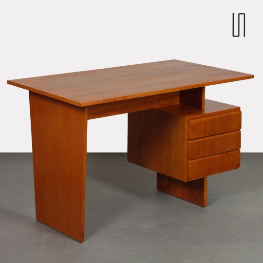 Vintage desk by Bohumil Landsman, 1970s - Eastern Europe design