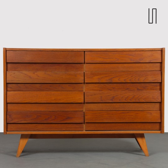 Wooden chest of drawers by Jiri Jiroutek, model U-453, circa 1960 - Eastern Europe design