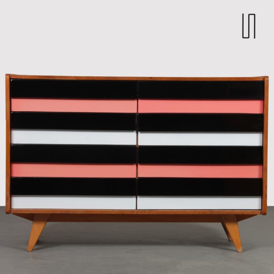 Vintage chest of drawers by Jiri Jiroutek, model U-453 from the 1960s - Eastern Europe design