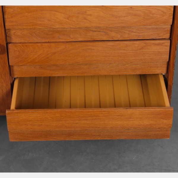 Vintage oak storage unit by Jiri Jiroutek, model U-458, 1960s - Eastern Europe design