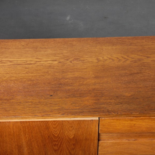 Vintage oak storage unit by Jiri Jiroutek, model U-458, 1960s - Eastern Europe design