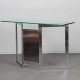 Chrome-plated metal console from the 1970s - 
