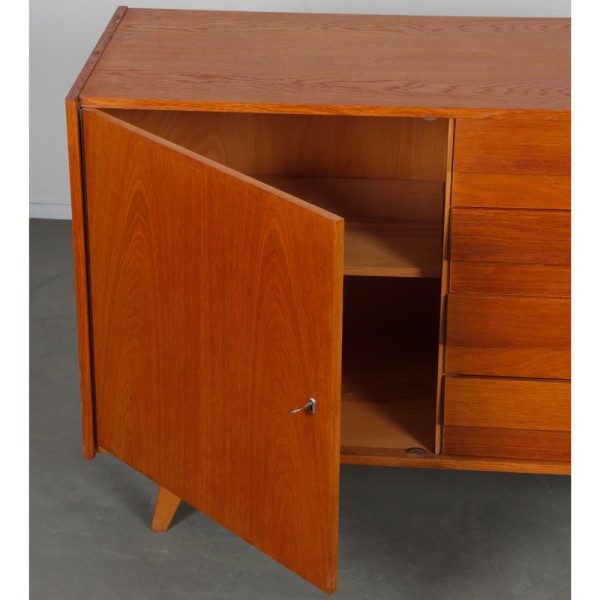 Rangement vintage en chêne par Jiri Jiroutek, modèle U-458, 1960 - Design d'Europe de l'Est