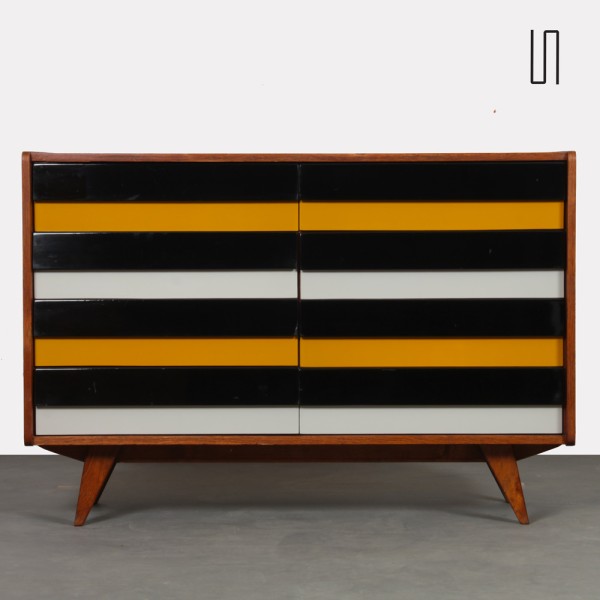 Commode jaune et noire, modèle U-453, par Jiri Jiroutek, 1960 - Design d'Europe de l'Est