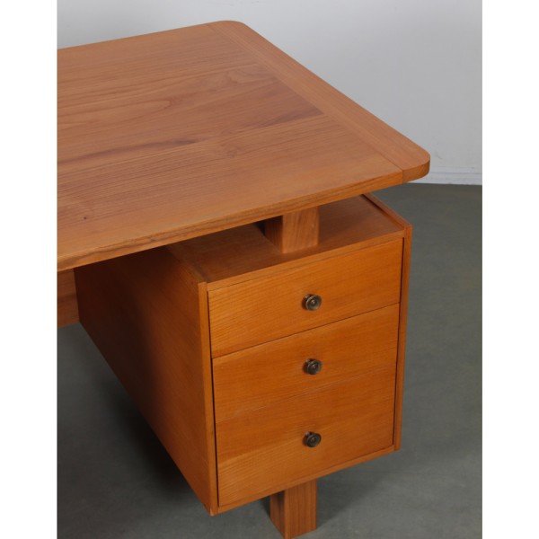 Bureau vintage en bois datant des années 1970 - 