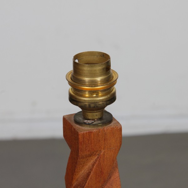 Lampe vintage en bois 1960 - 