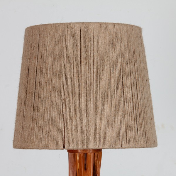 Sacred wood floor lamp from Madagascar, 1960s - 