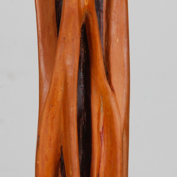 Sacred wood floor lamp from Madagascar, 1960s - 