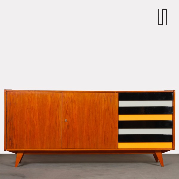 Oak sideboard by Jiri Jiroutek, model U-460, 1960s - 