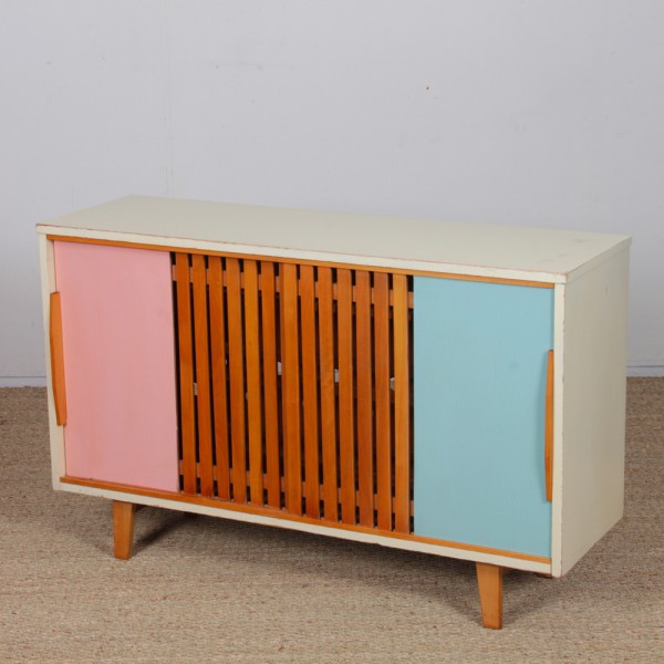 Vintage shoe cabinet for Drevopodnik Brno, 1960s - Eastern Europe design