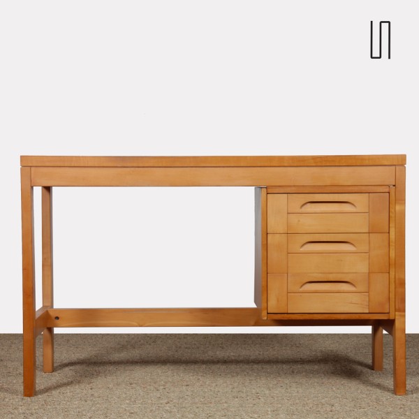 Bureau vintage en bois datant des années 1970 - Design d'Europe de l'Est