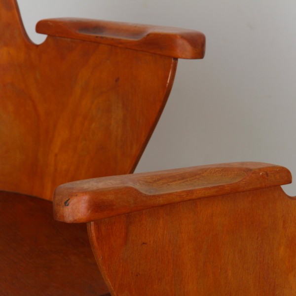 Paire de fauteuils en bois par Lubomir Hofmann pour Ton, 1960 - 