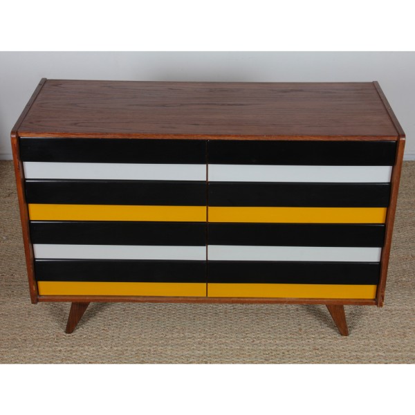 Commode jaune et noire, modèle U-453, par Jiri Jiroutek, 1960 - Design d'Europe de l'Est