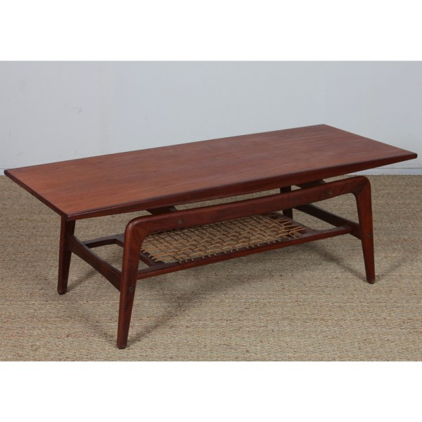 Teak coffee table by Arne Hovmand Olsen, 1960 - Scandinavian design