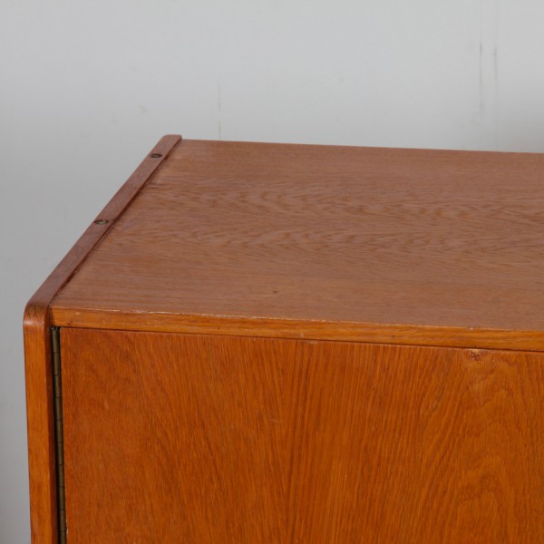 Vintage oak chest of drawers by Jiri Jiroutek, model U458, 1960s - 