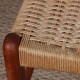 Suite of 4 vintage rope chairs, 1970s - 