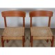 Suite de 4 chaises vintage en corde, 1970 - 