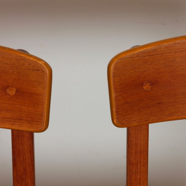 Suite de 4 chaises vintage en corde, 1970 - 