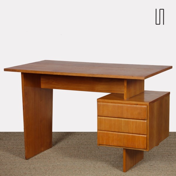 Vintage desk by Bohumil Landsman, 1970s - Eastern Europe design