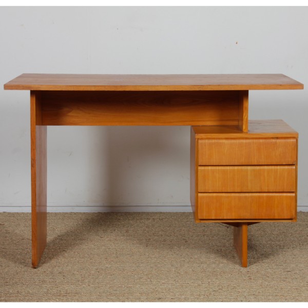 Vintage desk by Bohumil Landsman, 1970s - Eastern Europe design