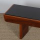 Vintage wood and opaline low console, 1960s - Eastern Europe design