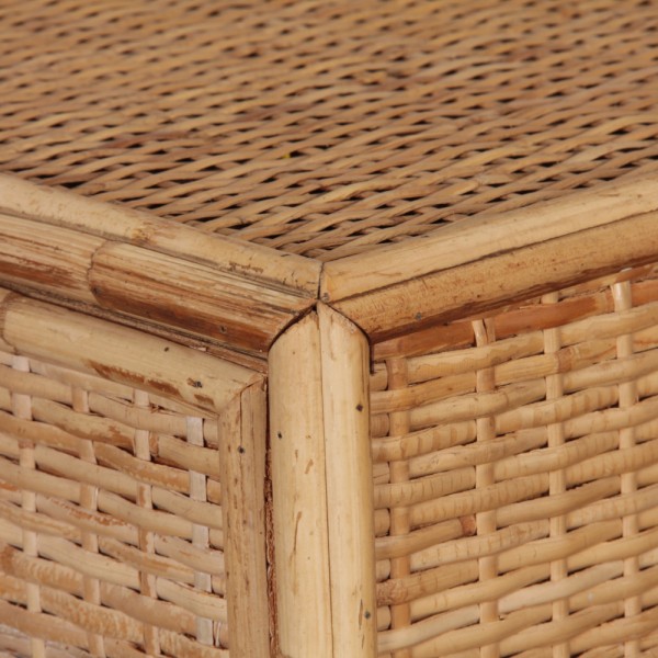 Vintage rattan and bamboo storage from the 1960s - 