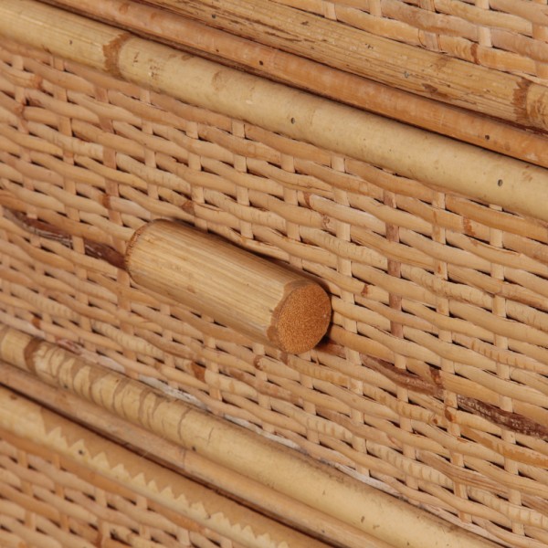 Vintage rattan and bamboo storage from the 1960s - 