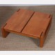 Elm coffee table for Maison Regain, 1980 - French design