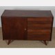 Vintage stained oak chest of drawers model U-458 by Jiri Jiroutek, 1960s - Eastern Europe design