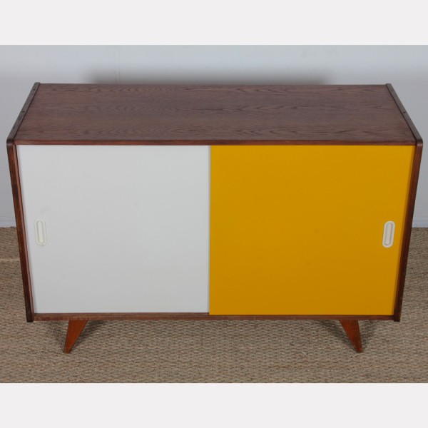 Commode jaune et blanche par Jiri Jiroutek, modèle U-452, 1960 - Design d'Europe de l'Est