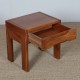 Elm bedside table for Maison Regain, 1970s - French design