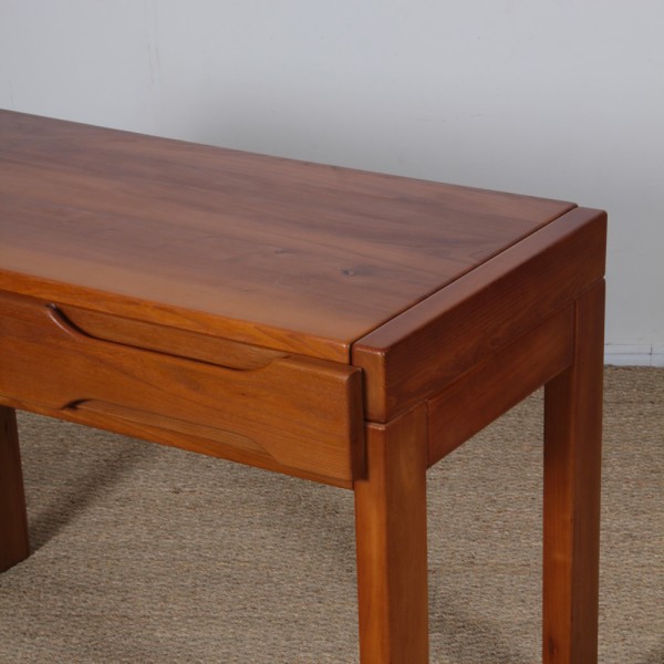 Elm desk produced by Maison Regain, 1970s - French design