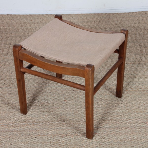 Wooden stool from the 1950s - 