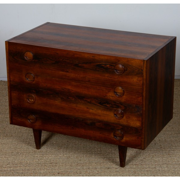 Scandinavian rosewood chest of drawers from the 1960s - Scandinavian design