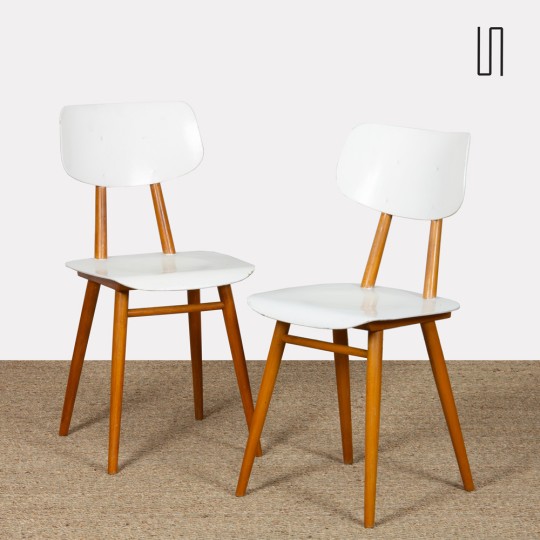 Pair of chairs produced by Ton in the 1960s - Eastern Europe design