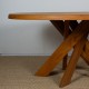 Sfax T21D elm table by Pierre Chapo, 1970s - 