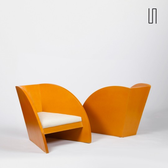 Fauteuils Babylone par Fabienne Arietti et Thierry Husson pour Ah!, 1986 - 