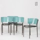 Suite de 4 chaises Lila Hunter par Philippe Starck pour XO, 1986 - 