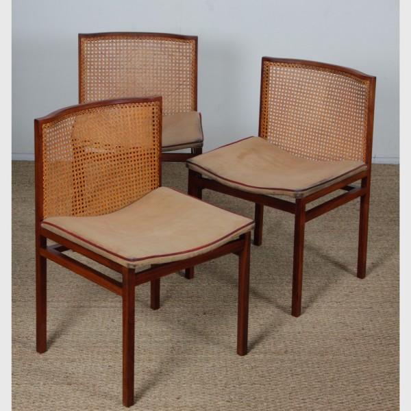 Suite of 6 chairs by Tito Agnoli for La Linea, 1960s - 