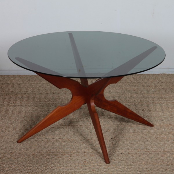 Scandinavian teak coffee table produced by Sika Mobler, 1960s - Scandinavian design