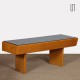 Vintage wood and opaline low console, 1960s - Eastern Europe design