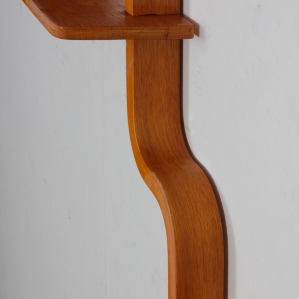 Wall shelf by Ludvik Volak for Drevopodnik Holesov, 1960s - Eastern Europe design