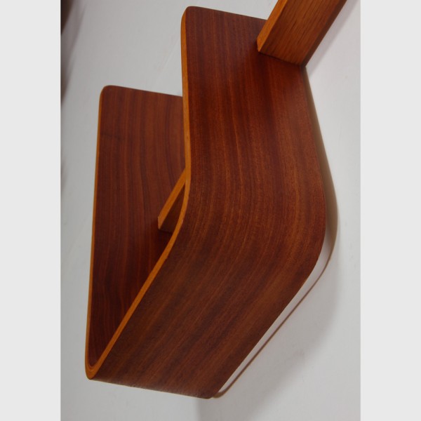 Wall shelf by Ludvik Volak for Drevopodnik Holesov, 1960s - Eastern Europe design