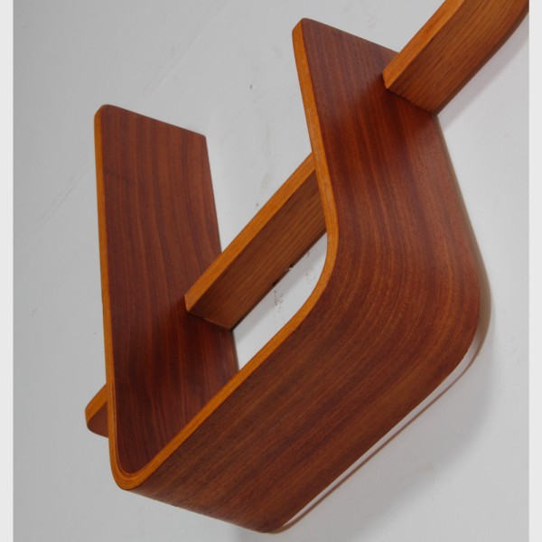 Wall shelf by Ludvik Volak for Drevopodnik Holesov, 1960s - Eastern Europe design