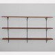 Vintage wood and metal shelf, 1960s - 